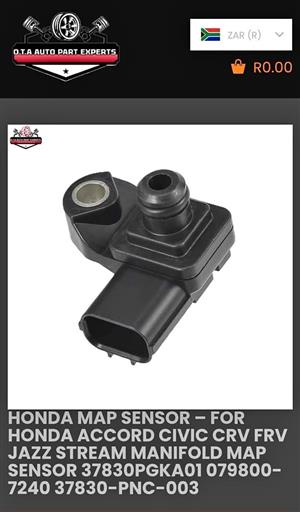 Honda Map Sensor – FOR HONDA ACCORD CIVIC CRV FRV JAZZ STREAM MANIFOLD MAP SENSOR 37830PGKA
