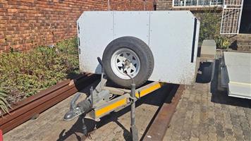 3 Ton Double axle Flat bed trailer