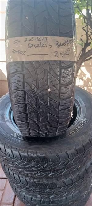 5x Bridgestone Duelers