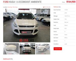 2014 Ford Kuga 1.6T Ambiente
