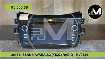 2018 NISSAN NAVARA 2.3 (YS23) RADIO - MV0884