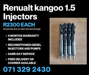RENUALT KANGOO 1.5 INJECTORS FOR SALE WITH WARRANTY 