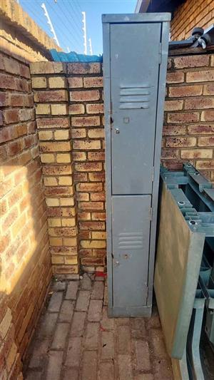 Two door single lockers for sale.