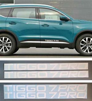 Chery Tiggo 7 Pro lower door side stickers decals