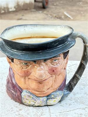 LARGE ROYAL DOULTAN ornamental beer mug. Collectors item.