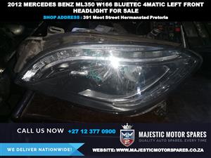 2012 Mercedes Benz Merc ML350 W166 4MATIC used left front headlight for sale 
