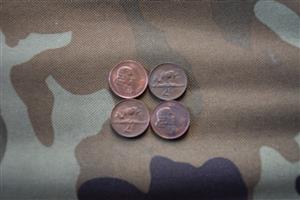 SOUTH AFRICAN 2 CENTS COIN: | Fine Collectable Grade 4 PIECE SET