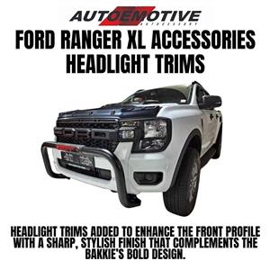 FORD RANGER XL ACCESSORIES HEADLIGHT TRIMS COMPATIBLE