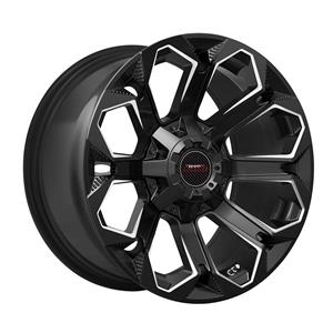 17″ A-Line Hurricane 6/139 Satin Black alloy Wheels