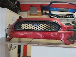 2022 FORD FIGO FREESTYLY COMPLETE FRONT BUMPER IN PRISTINE CONDITION FOR SALE   