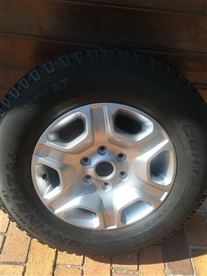 Ford Ranger T6 17 inch Spare Wheel with Good Used Continental Tyre