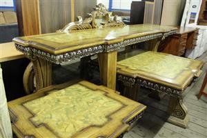 BROWN 3PC ENTRANCE TABLE(S066588A)