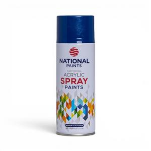 National Paints Fast Drying Acrylic Spray 400ml (Tivoli Blue)
