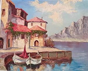 Framed Steiner painting