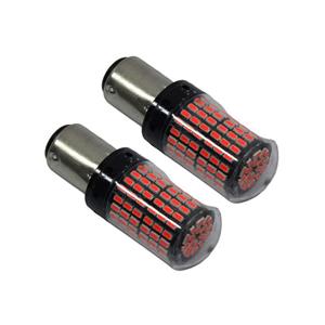 Double Contact 144 LED Bulbs - Red (pair)