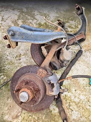 FORD FALCON/RANCHERO BRAKE DISC/CALIPER/CONTROL ARM. 