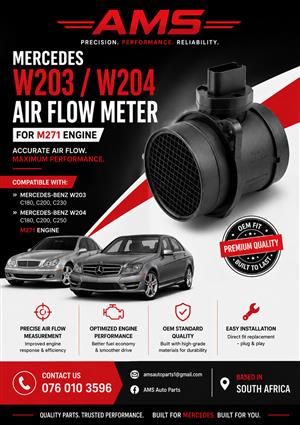 AMS Mercedes W203/W204 M271 Air Flow Meter 