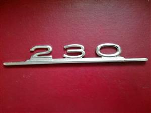 OLD MERCEDES 230 BADGE