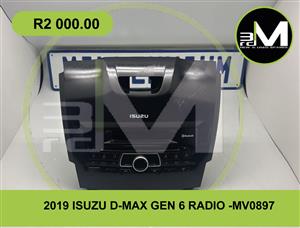2019 ISUZU D-MAX GEN 6 RADIO - MV0897  