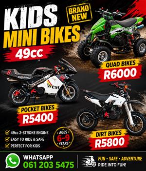 49cc Kids Quads and Dirt Bikes