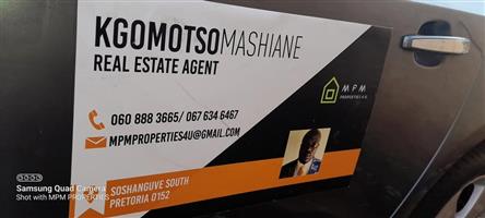 Two bedroom house for sale at soshanguve ext 10 .with security and big ..