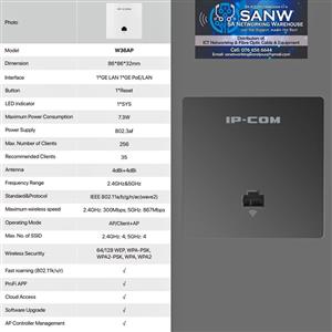 IP-COM W36AP Wall-Mounted Wi-Fi Access Point