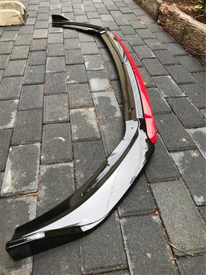 Special Polo 8 4 piece gloss black front spoiler