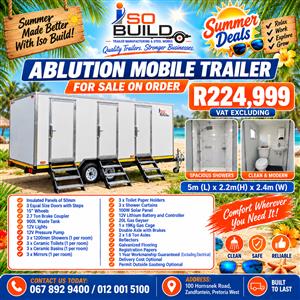 Ablution Trailer for sale on order