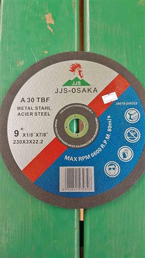 NEW 230 X 3.0 X 22.2MM METAL CUTTING DISCS.