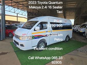 2023 Toyota Quantum Makoya 2.4i 16 Seater Taxi  