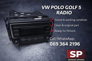 VW POLO GOLF 5 RADIO AVAILABLE FOR SALE 