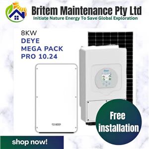 8Kw Deye & Dyness 10.24 Dyness Lithium-