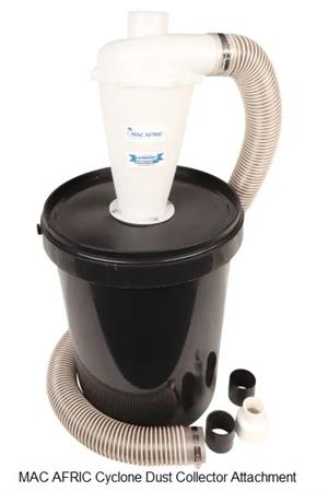 Cyclone filter with pipes and drum