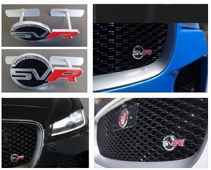 Jaguar SVR badges emblems decals stickers 