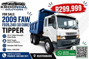 2009 FAW FD26.240 10 Cube Tipper