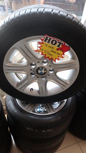BMW 5X120 PCD 16INCH RIMS/WHEELS&TIRES