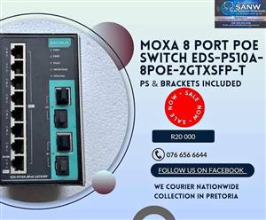 Moxa 8 Port POE Switch EDS-P510A 8POE 2GTXSFP-T