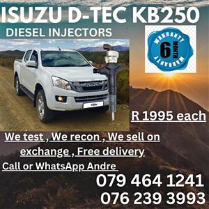 ISUZU D-TEC KB250 DIESEL INJECTORS 