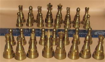 Hand Made Solid Brass Chess Piece Set