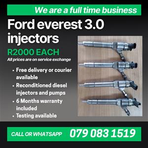 FORD EVEREST 3.0 INJECTORS FOR SALE WITH WARRANTY INCLUDED 