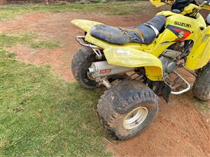 Suzuki LTZ 250 stripping for spares. Meyerton bike scrapyard new and secondhand spares.