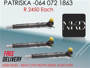 MERCEDES C270 DELPHI DIESEL INJECTORS FOR SALE
