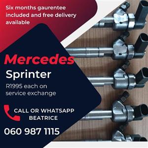 Mercedes Benz sprinter diesel injectors for sale with warranty 