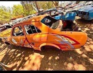 1 x Ford Escort Shell - Orange - 2 door (Project)  