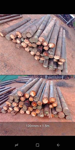 1.5m repurpose treated poles 120 +mm 