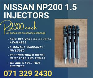NISSAN NP200 1.5 INJECTORS FOR SALE WITH WARRANTY INCLUDED 