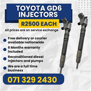 TOYOTA GD6 INJECTORS FOR SALE WITH WARRANTY 