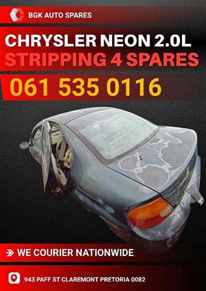 Chrysler neon 2.0l stripping for spares