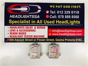 Mercedes Benz W204 C180 C63 facelift LH and RH xenon headlight ballast/module 