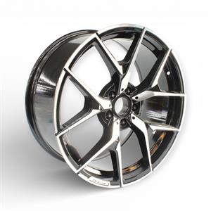 18″ GR-195526 5×112 Black Machine Face Alloy Wheels